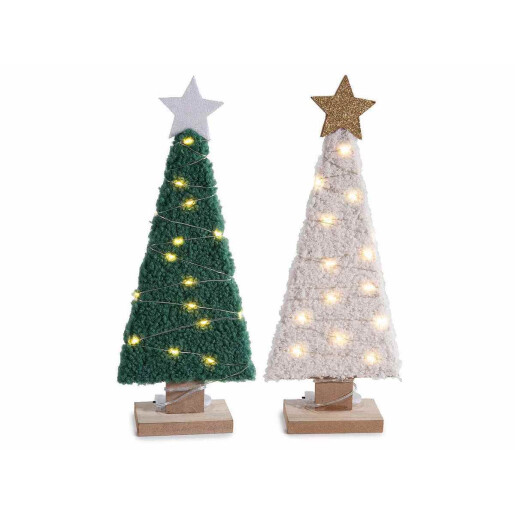Set 2 Brazi Craciun cu led cm 12 x 5 x 31 H