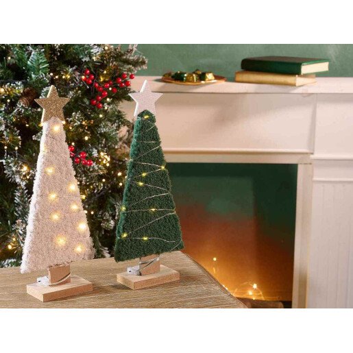 Set 2 Brazi Craciun cu led cm 12 x 5 x 31 H