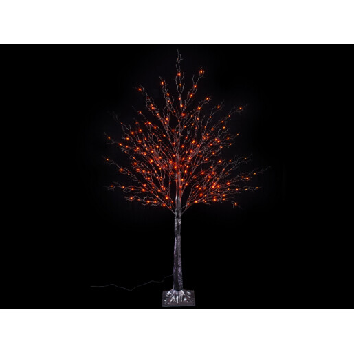Copac 250 leduri portocalii 50 ramuri 130 cm