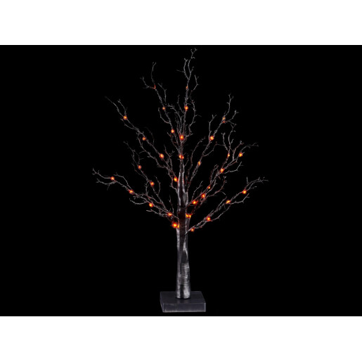 Copac 40 leduri portocalii 10 ramuri 60 cm
