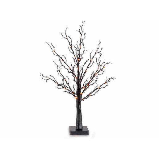 Copac 40 leduri portocalii 10 ramuri 60 cm