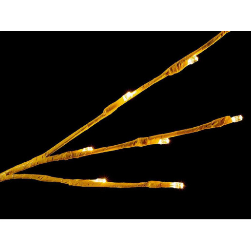 Copac decorativ galben cu 232 leduri si 107 ramuri, 180 cm