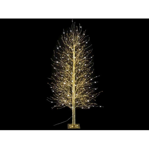 Copac decorativ auriu 1700 leduri, 2.10 H