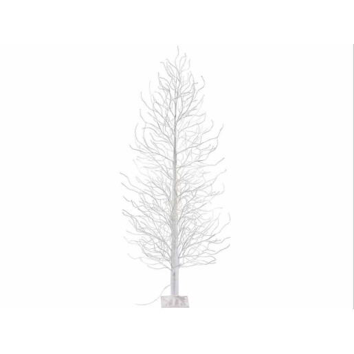 Copac decorativ alb 2000 leduri, 320 ramuri,2.40 H