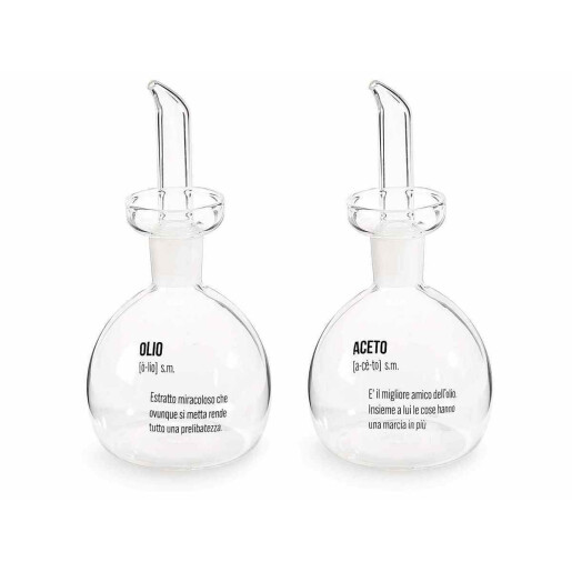 Set oliviera sticla Ø 8,5 cm x 17 H