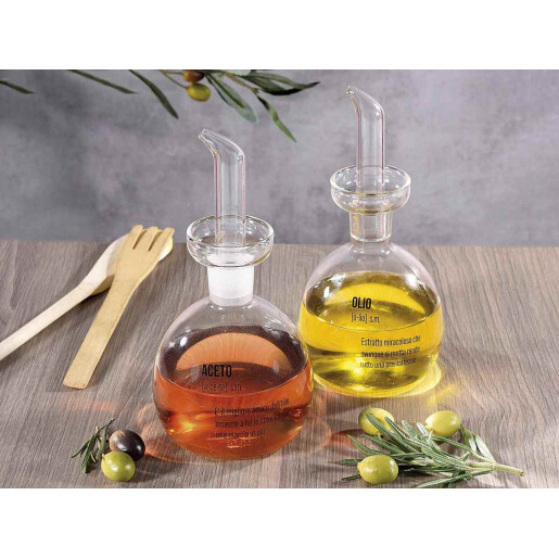 Set oliviera sticla Ø 8,5 cm x 17 H