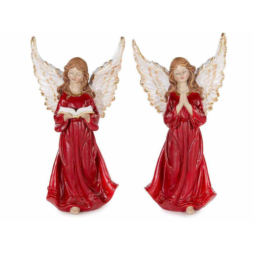 Set 2 figurine Ingeri polirasina multicolora 14.5x10.5x27 cm
