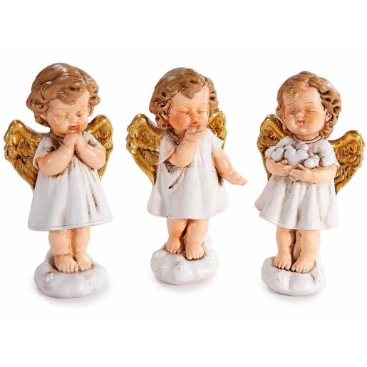Set 3 figurine Ingeri polirasina multicolora cm 4 x 3 x 8,5 H