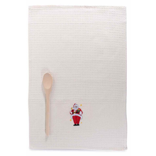 Set 2 prosoape bucatarie si 2 linguri Craciun CII 38 x 64 H, 28 H
