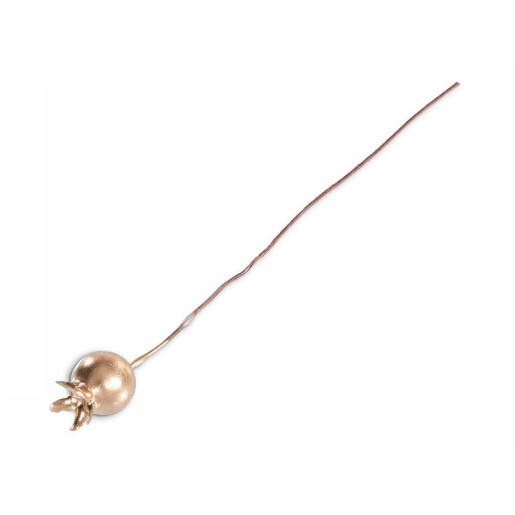 Set 12 fructe padure artificiale aurii Ø 1,3 cm x 10 H