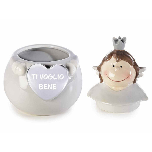 Set 2 borcane ceramica Ingeri Ø 11 cm x 16 H