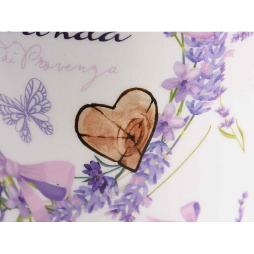 Borcan decorativ ceramica Lavanda 11.5x19 cm