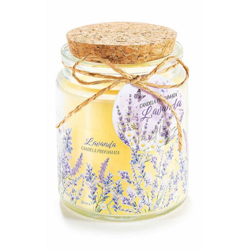 Lumanare parfumata aroma Lavanda II Ø 7 cm x 9 H