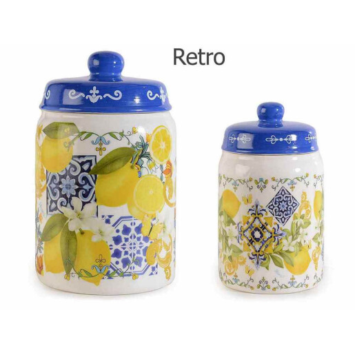 Set 2 borcane decorative Agrumi 11.5x19 cm, 8.5x14.5 cm