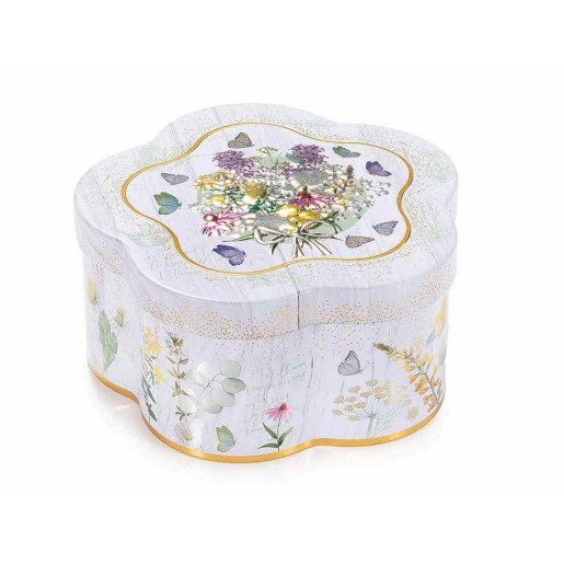 Cutie depozitare metal multicolor cm 12,5 x 12,5 x 6 H