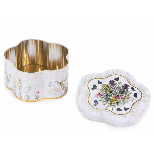 Cutie depozitare metal multicolor cm 12,5 x 12,5 x 6 H