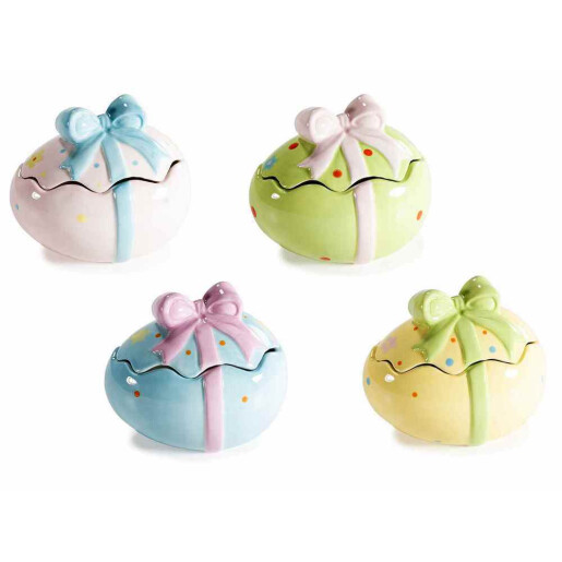 Set 4 Oua Paste ceramica multicolora cm 12 x 10 x 10,5 H