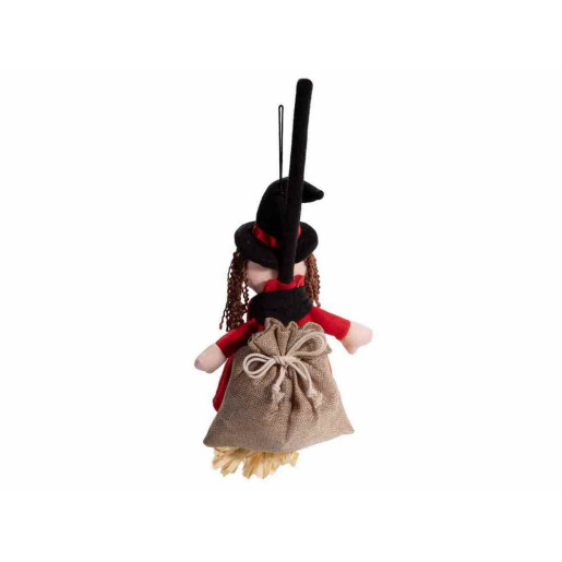 Figurina Vrajitoare Befana cu saculet textil cm 17 x 45 H