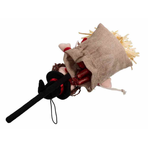 Figurina Vrajitoare Befana cu saculet textil cm 17 x 45 H