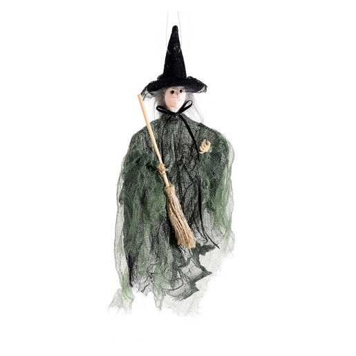 Figurina Halloween Vrajitoare Befana textil multicolor IIII cm 13 x 32 H