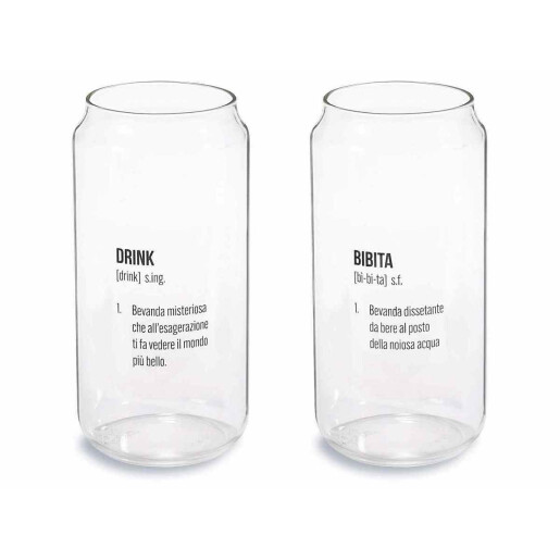 Set 6 pahare sticla  Ø 6 cm x 15 H, 450 ml