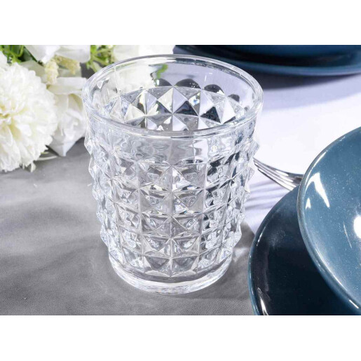 Set 6 pahare sticla  Ø 8,5 cm x 10 H, 250 ml