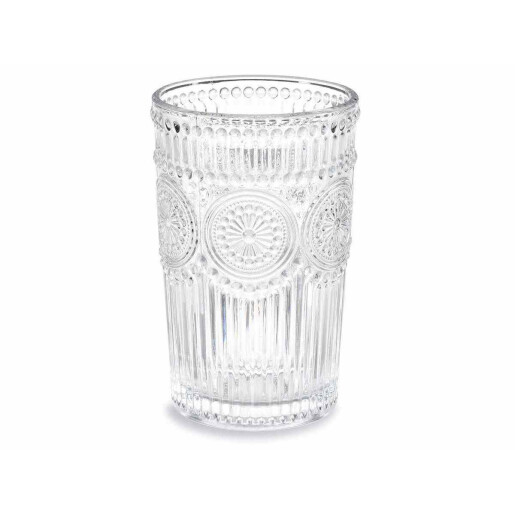 Set 6 pahare sticla Ø 7,5 cm x 12,5 H, 350 ml