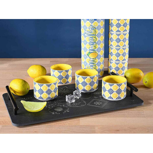 Set 4 pahare portelan Limoncello Ø 6,5 cm x 5 H