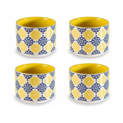 Set 4 pahare portelan Limoncello Ø 6,5 cm x 5 H
