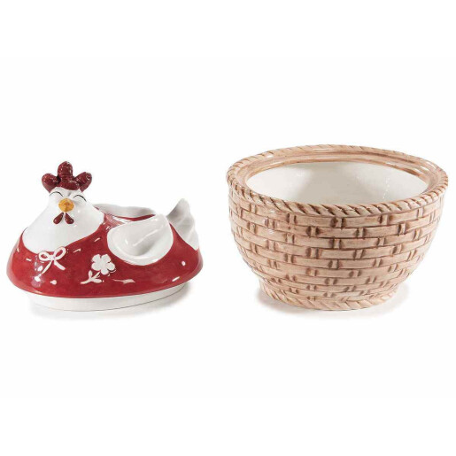 Set 2 boluri Gaina ceramica multicolora 15.5x13.5x16 cm