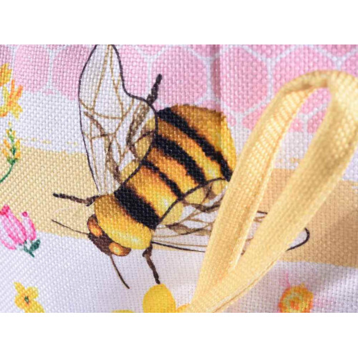 Sacosa cumparaturi cu portmoneu textil multicolor cm 36 x 65 H