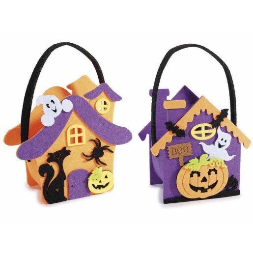 Set 2 gentute Halloween textil multicolor cm 16 x 7,5 x 15 H