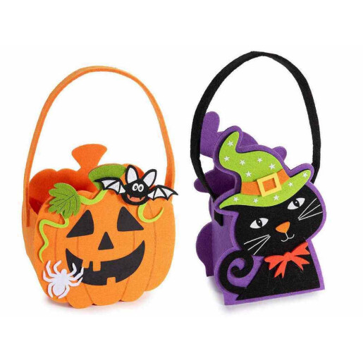 Set 2 gentute Halloween textil multicolor cm 14x7,5x27 H