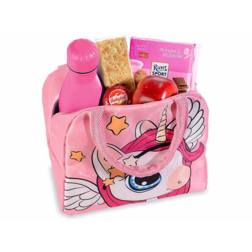 Geanta termoizolanta textil multicolor Unicorn cm22x13,5x19H 