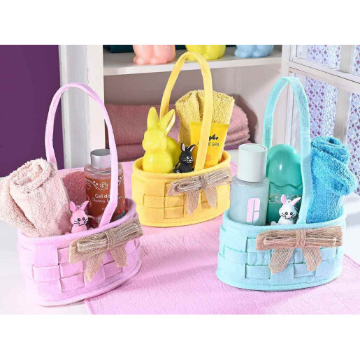 Set 3 cosulete Paste textil multicolor 15x9x24 cm
