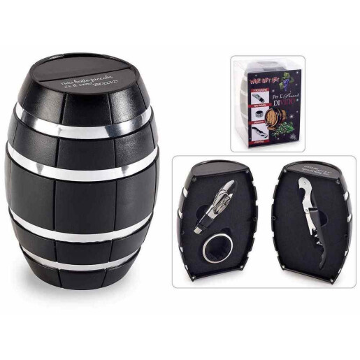 Set cadou, 3 ustensile pentru vin Ø 9,5 cm x 14 H