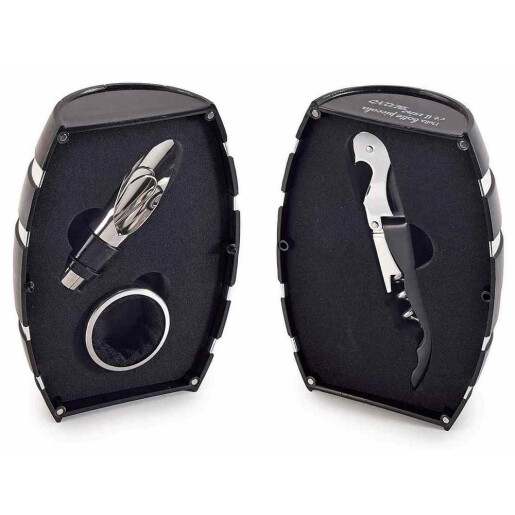 Set cadou, 3 ustensile pentru vin Ø 9,5 cm x 14 H