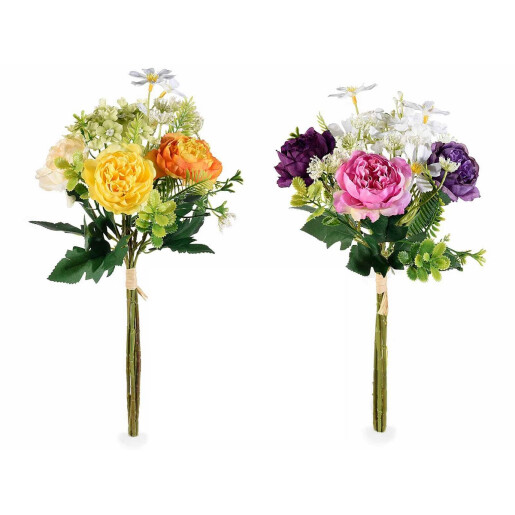 Set 2 buchete flori artificiale multicolore 36 cm