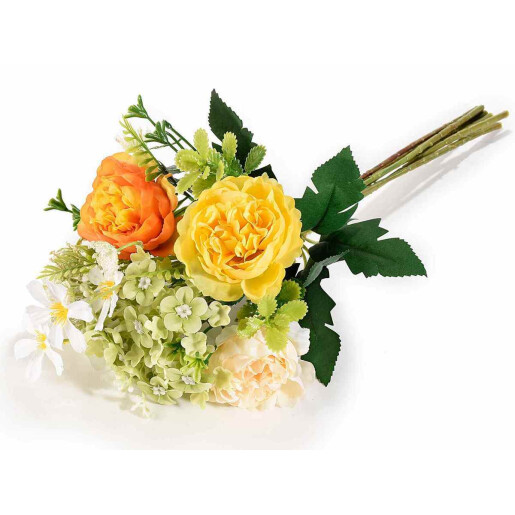 Set 2 buchete flori artificiale multicolore 36 cm