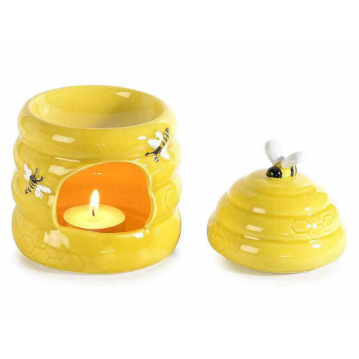 Set 2 difuzoare parfum camera portelan Stup Albine II Ø 10 cm x 15 H