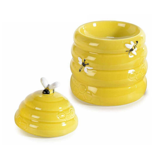 Set 2 difuzoare parfum camera portelan Stup Albine II Ø 10 cm x 15 H
