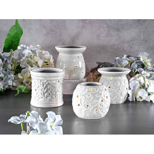 Difuzor parfum camera ceramica gri Ø 9 cm x 9,5 H
