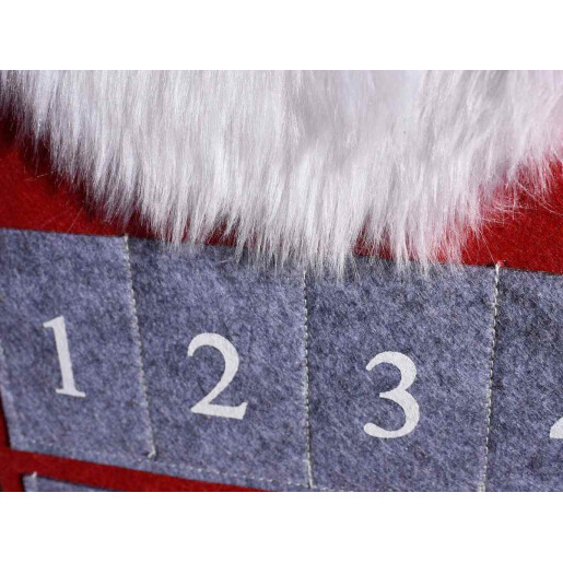Set 2 calendare Advent Mos Craciun 24.5x104 cm
