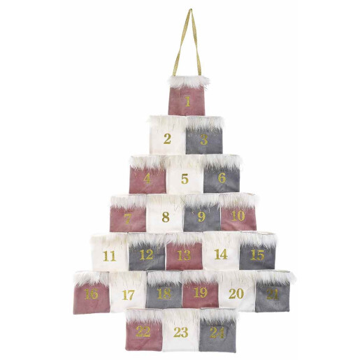 Set 2 Calendare Advent textil multicolor 56.5x71.5 cm