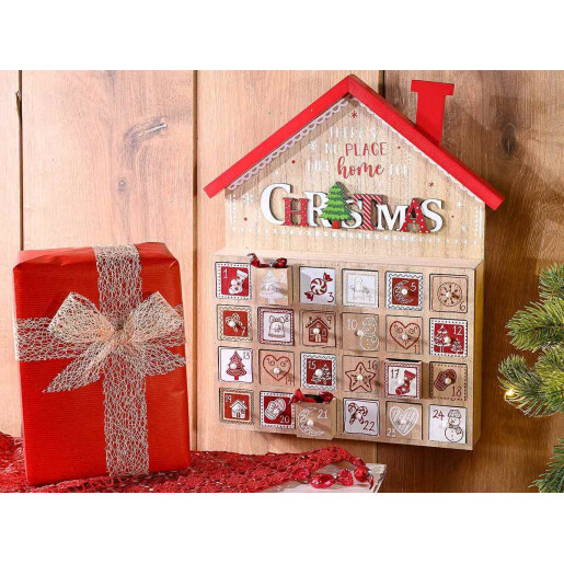 Calendar Advent Craciun cm 30 x 5,5 x 35 H