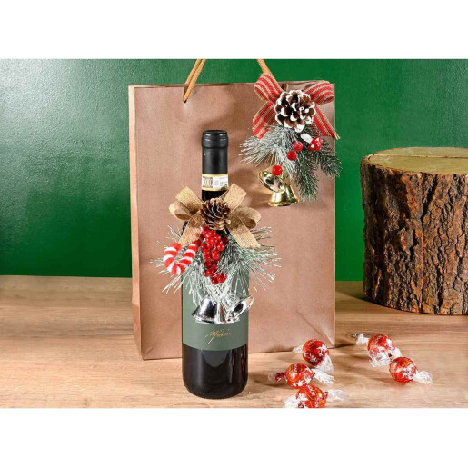 Set 2 ornamente brad Craciun 10x14 cm