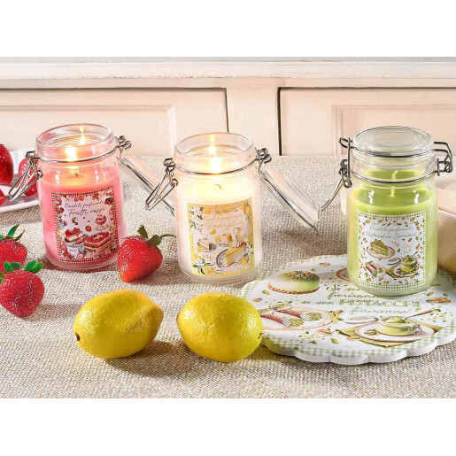 Set 3 lumanari parfumate, in borcan Ø 7 cm x 11,5 H