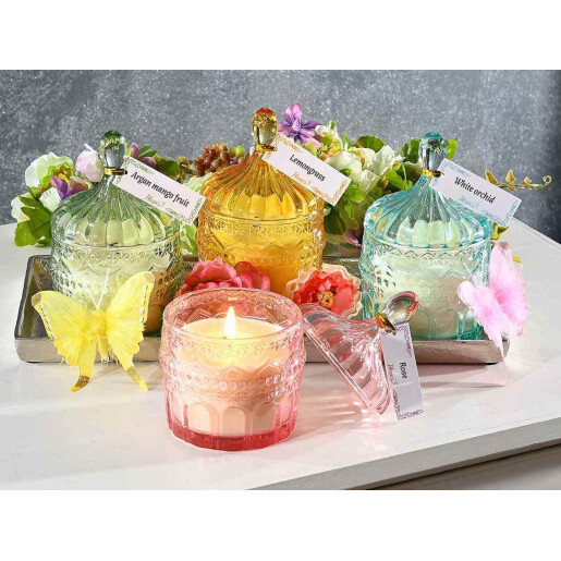 Set 4 lumanari parfumate in borcan Ø 8,5 x 13 H