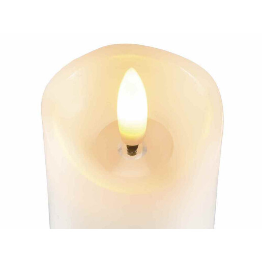 Lumanare cu led ceara alba Ø 5 cm x 7,5 H