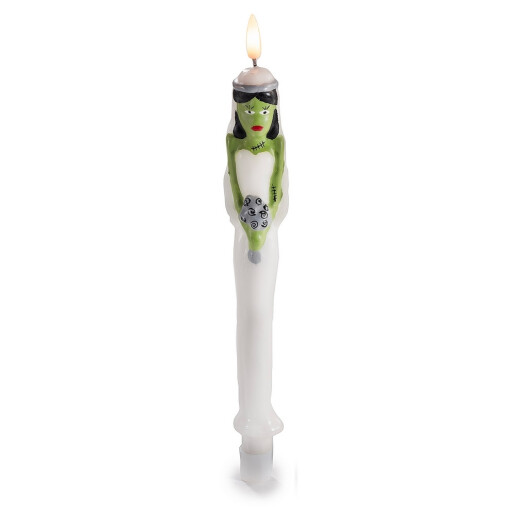 Set 6 lumanari Halloween ceara multicolora cu led cm 4 x 2,5 x 30 H